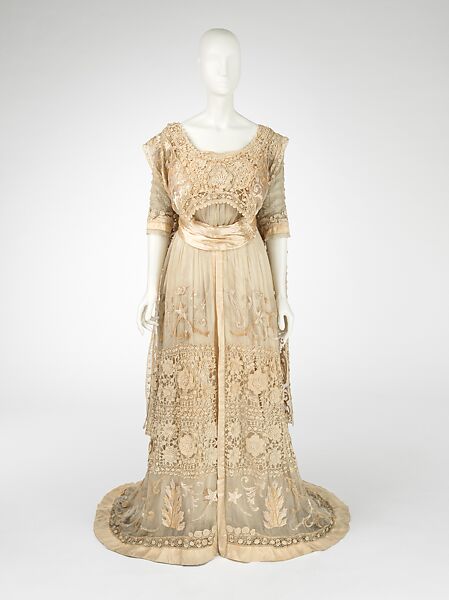 Dress, Callot Soeurs (French, active 1895–1937), silk, cotton, metal, glass, crystal, French 