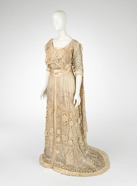 Dress, Callot Soeurs (French, active 1895–1937), silk, cotton, metal, glass, crystal, French
