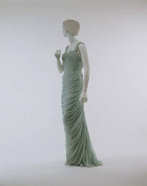 Evening dress, House of Balmain (French, founded 1945), silk, French