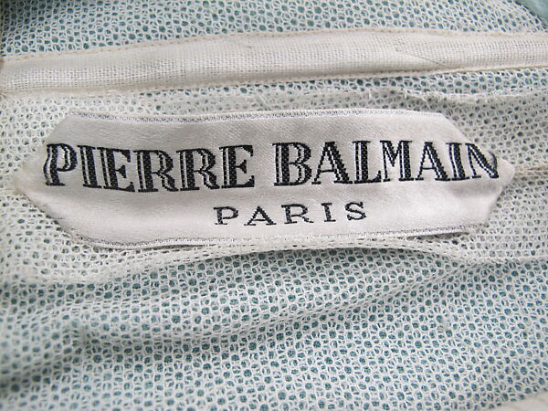 Evening dress, House of Balmain (French, founded 1945), silk, French