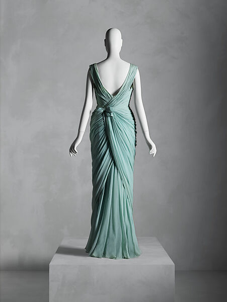 Evening dress, House of Balmain (French, founded 1945), silk, French
