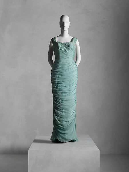 Evening dress, House of Balmain (French, founded 1945), silk, French