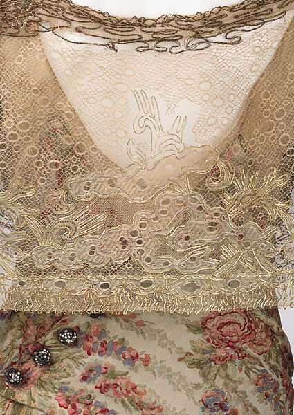 Dress, Beer (French, ca. 1890–1928), silk, metal, crystal, French
