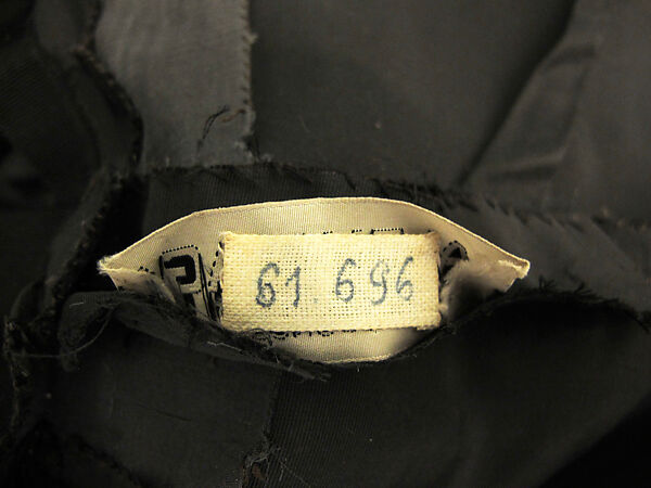 Evening ensemble, House of Balenciaga (French, founded 1937), (a-c) silk; (d, e) silk, leather; (f, g) silk, metal; (h) silk, glass, French