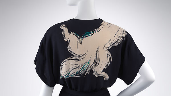 Ensemble, Gilbert Adrian (American, Naugatuck, Connecticut 1903–1959 Hollywood, California), (a, b) rayon, silk, metal, (c) rayon, (d, e) nylon, American