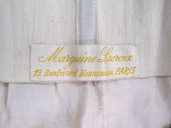 Evening dress, Maison Margaine-Lacroix (French, active 1889–1929), silk, metal, gelatin, French