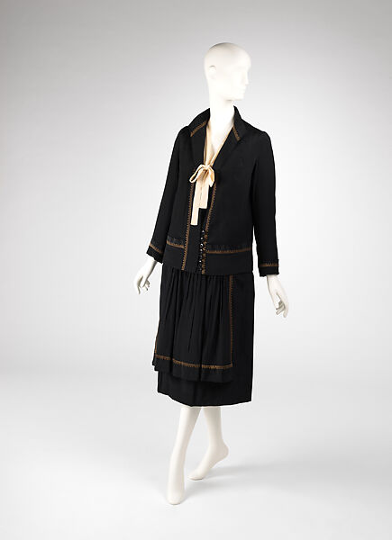 “Pierrot noir pierrette”, House of Lanvin (French, founded 1889), silk, metal, French 