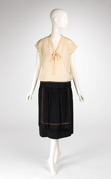 “Pierrot noir pierrette”, House of Lanvin (French, founded 1889), silk, metal, French