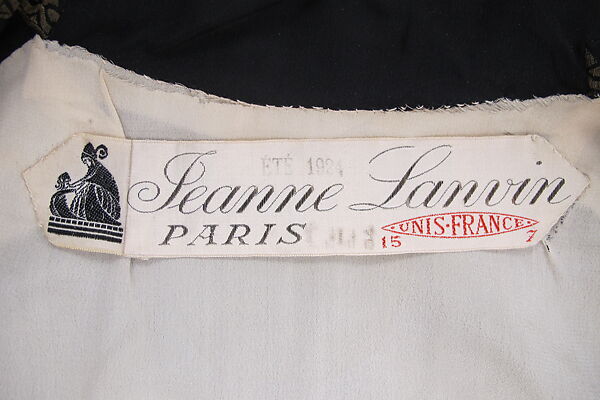 “Pierrot noir pierrette”, House of Lanvin (French, founded 1889), silk, metal, French