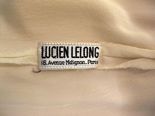 Evening dress, Lucien Lelong (French, 1889–1958), silk, glass, French