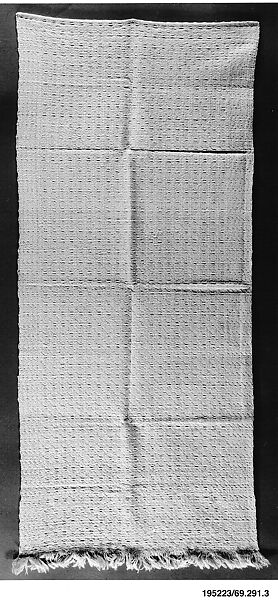 Piece, William Grimes, Linen and cotton, woven, American 