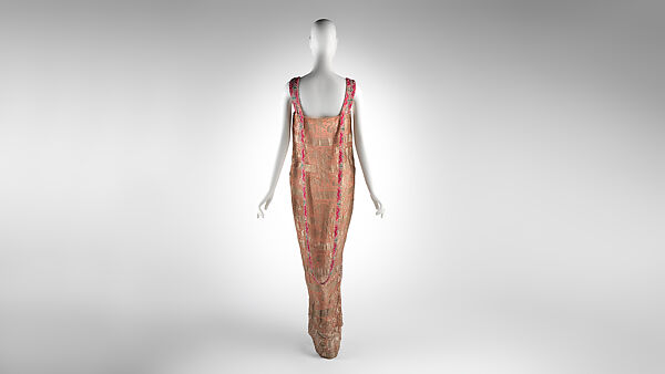 Evening dress, Madeleine &amp; Madeleine (French, 1919–1924/26), silk, cotton, metal, synthetic, French