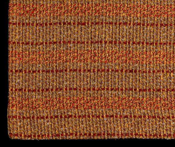 Curtain, Woven rayon and cotton, American