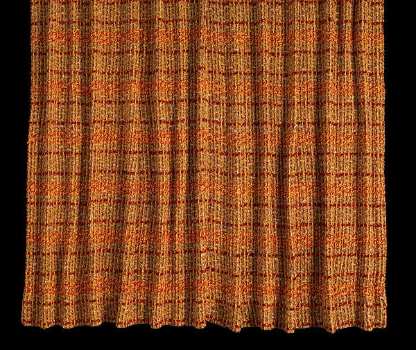 Curtain, Woven rayon and cotton, American