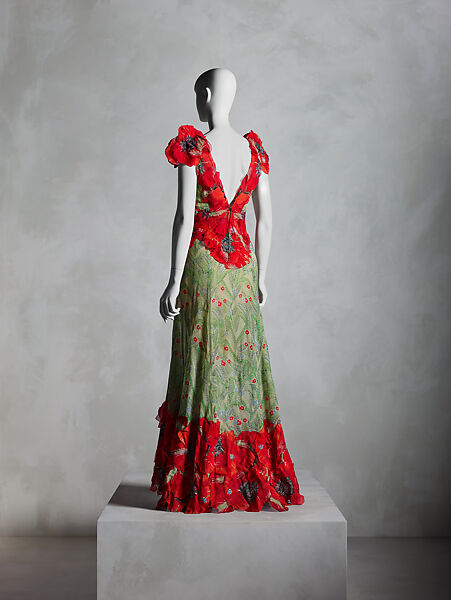 Evening dress, House of Paquin (French, 1891–1956), silk, French