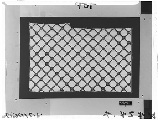 Piece, Old Weavers, Silk and linen, brocatelle, woven, American