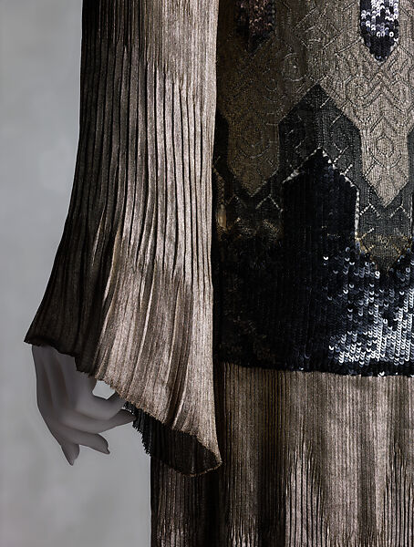 "Bataille", Paul Poiret (French, Paris 1879–1944 Paris), silk, glass, cellulose, French