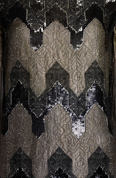 "Bataille", Paul Poiret (French, Paris 1879–1944 Paris), silk, glass, cellulose, French