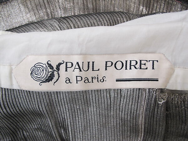"Bataille", Paul Poiret (French, Paris 1879–1944 Paris), silk, glass, cellulose, French