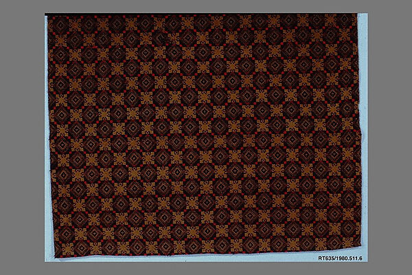 Woven carpet piece, Wool, woven, American 