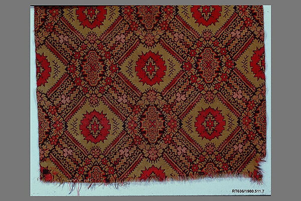 Woven Carpet Piece, Wool, woven, American 