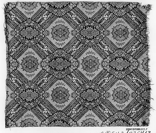 Woven Carpet Piece, Wool, woven, American