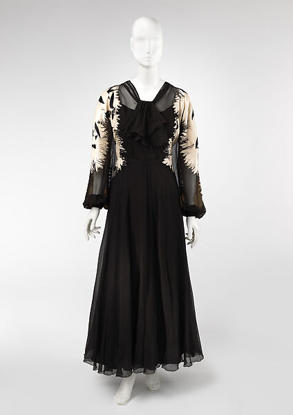 Dress, Nina Ricci (French, founded 1932), silk, French 
