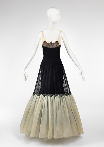 Dress, Maggy Rouff (French, 1927–1979), cotton, silk, French