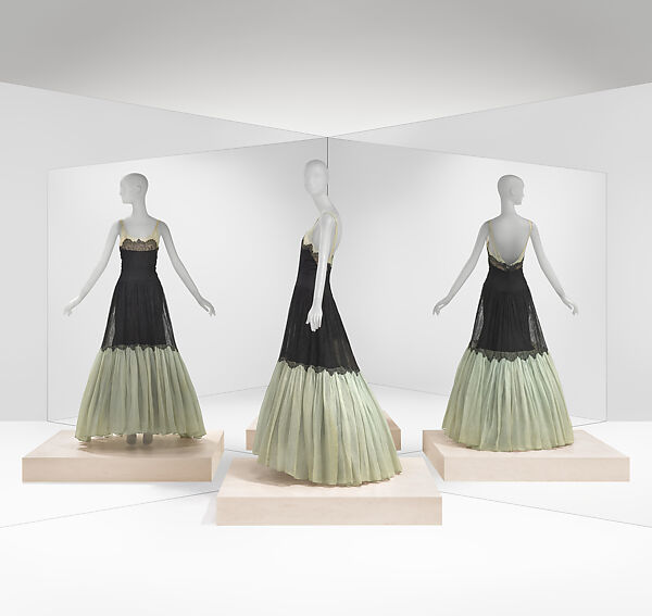 Dress, Maggy Rouff (French, 1927–1979), cotton, silk, French