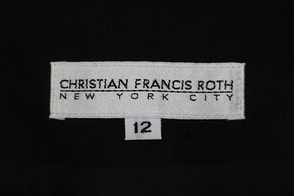 "Breakfast" suit, Christian Francis Roth (American, born 1969), linen, American