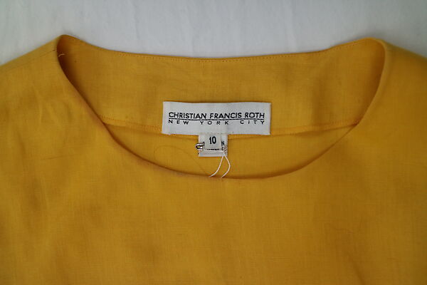 "Breakfast" suit, Christian Francis Roth (American, born 1969), linen, American