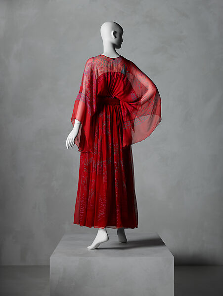Dress, Zandra Rhodes (British, born 1940), silk, British