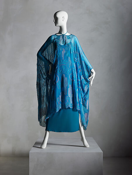 Ensemble, Zandra Rhodes (British, born 1940), silk, rayon, British 