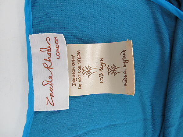 Ensemble, Zandra Rhodes (British, born 1940), silk, rayon, British