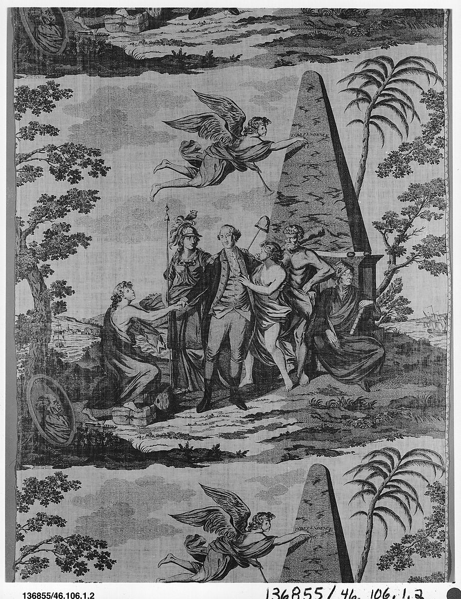 Printed Piece, Henry Gardiner (British), Cotton, copperplate printed, British 