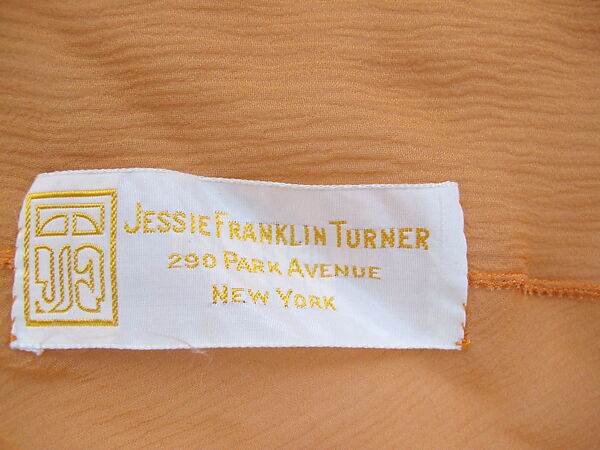 Tea gown, Jessie Franklin Turner (American, 1923–1943), silk, American