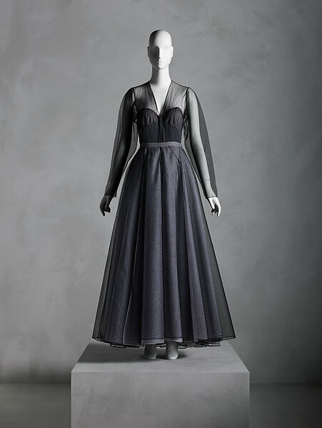 Dinner dress, Valentina (American, born Kyiv 1899–1989), silk, rayon, American 