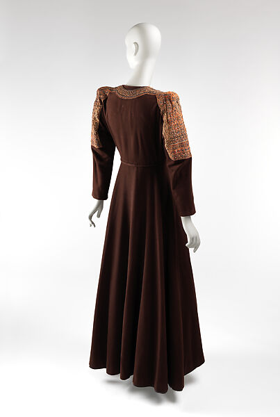 Evening Coat, Valentina (American, born Kyiv 1899–1989), wool, metal, American