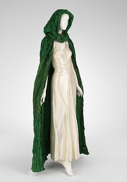Cape, Schiaparelli (French, founded 1927), silk, French