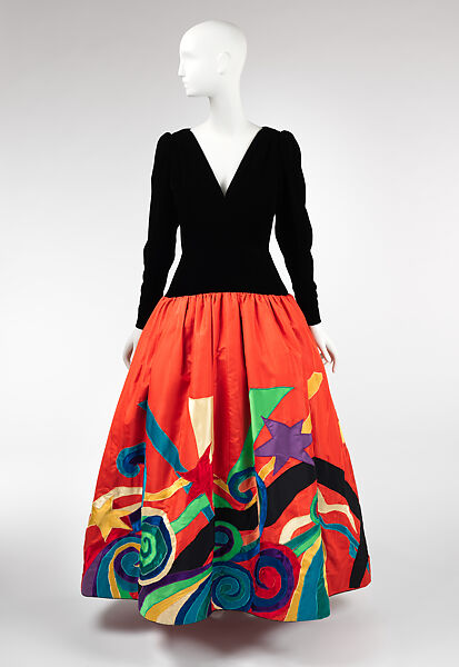 Dress, Yves Saint Laurent (French, founded 1961), silk, French 