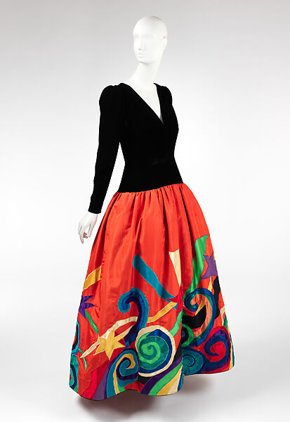 Dress, Yves Saint Laurent (French, founded 1961), silk, French