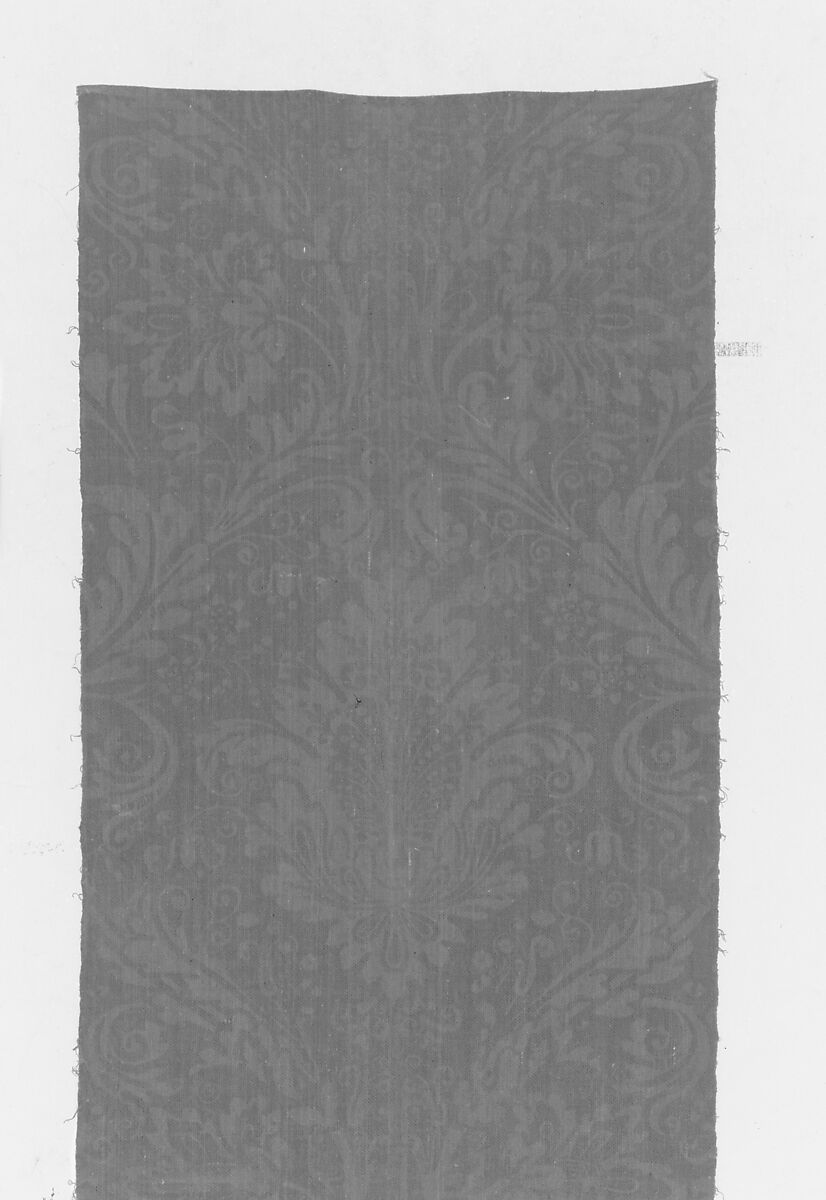 Piece, Charles E. Barber (1840–1917), Linen and cotton, woven, Spanish, possibly 
