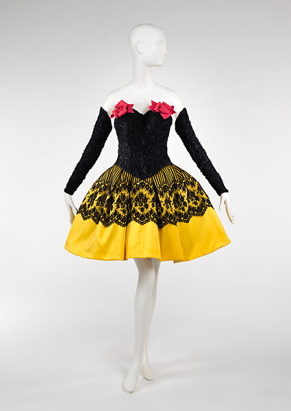 Dress, Christian Lacroix (French, born 1951), silk, cotton, French 