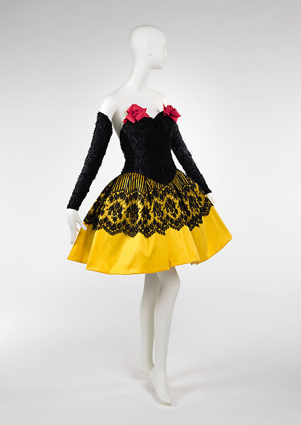 Dress, Christian Lacroix (French, born 1951), silk, cotton, French