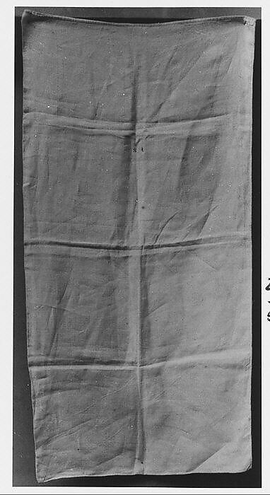 Pillow Slip, Probably Jane Simonton Chapman (born 1794), Linen, woven, American