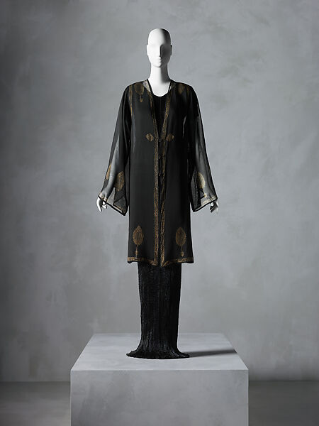"Delphos", Fortuny (Italian, founded 1906), silk, glass, Italian