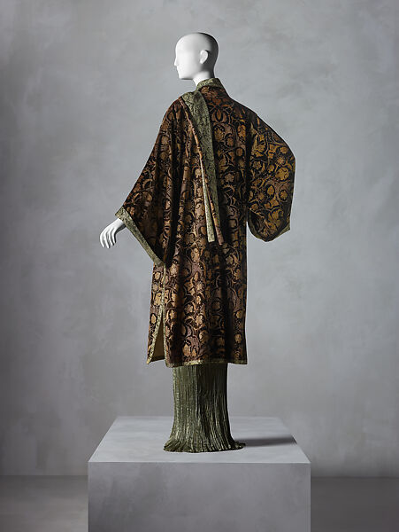 Coat, Fortuny (Italian, founded 1906), silk, silk/cotton, Italian