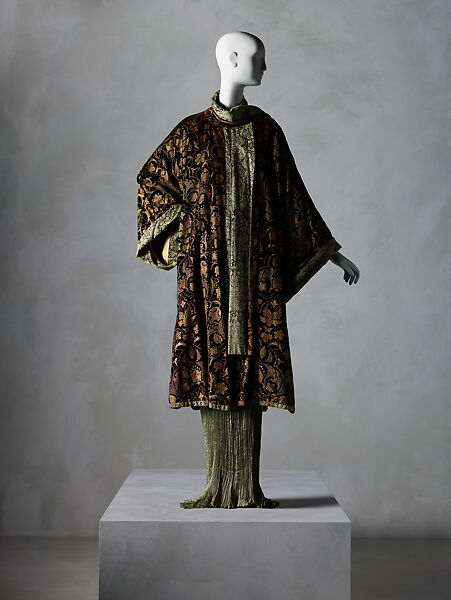 Coat, Fortuny (Italian, founded 1906), silk, silk/cotton, Italian 