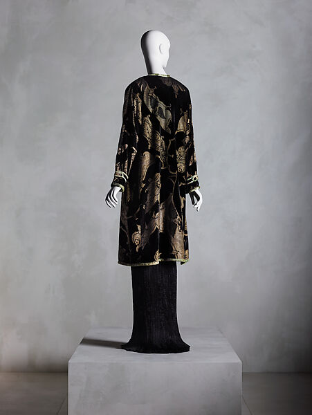 Coat, Fortuny (Italian, founded 1906), silk, silk/cotton, Italian