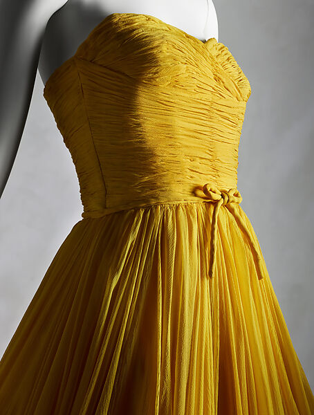 Evening dress, Jean Dessès (French (born Egypt), Alexandria 1904–1970 Athens), silk, French